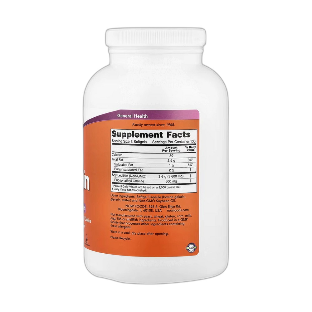 NOW Foods, Non-GMO Lecithin, 400 Softgels