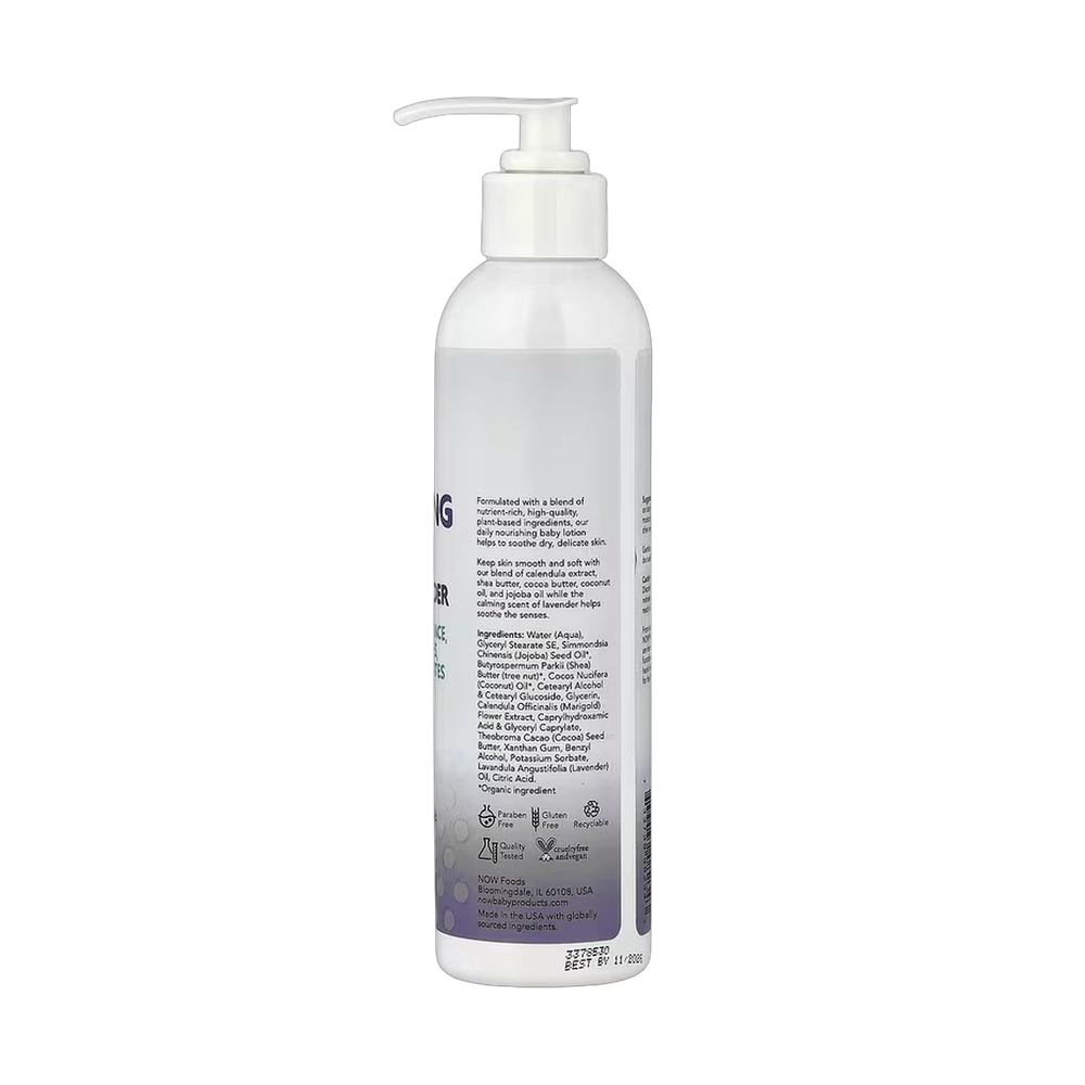 NOW Foods, Nourishing Lotion, Calming Lavender, 8 fl oz, 237 ml