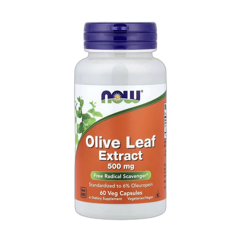 NOW Foods, Olive Leaf Extract, 500 mg, 60 Veg Capsules