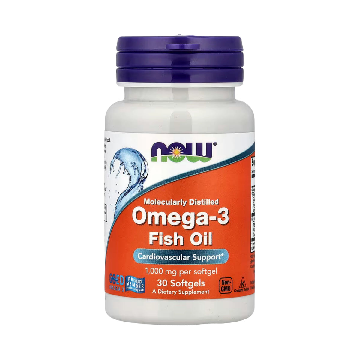 NOW Foods, Omega-3 Fish Oil, 30 Softgels
