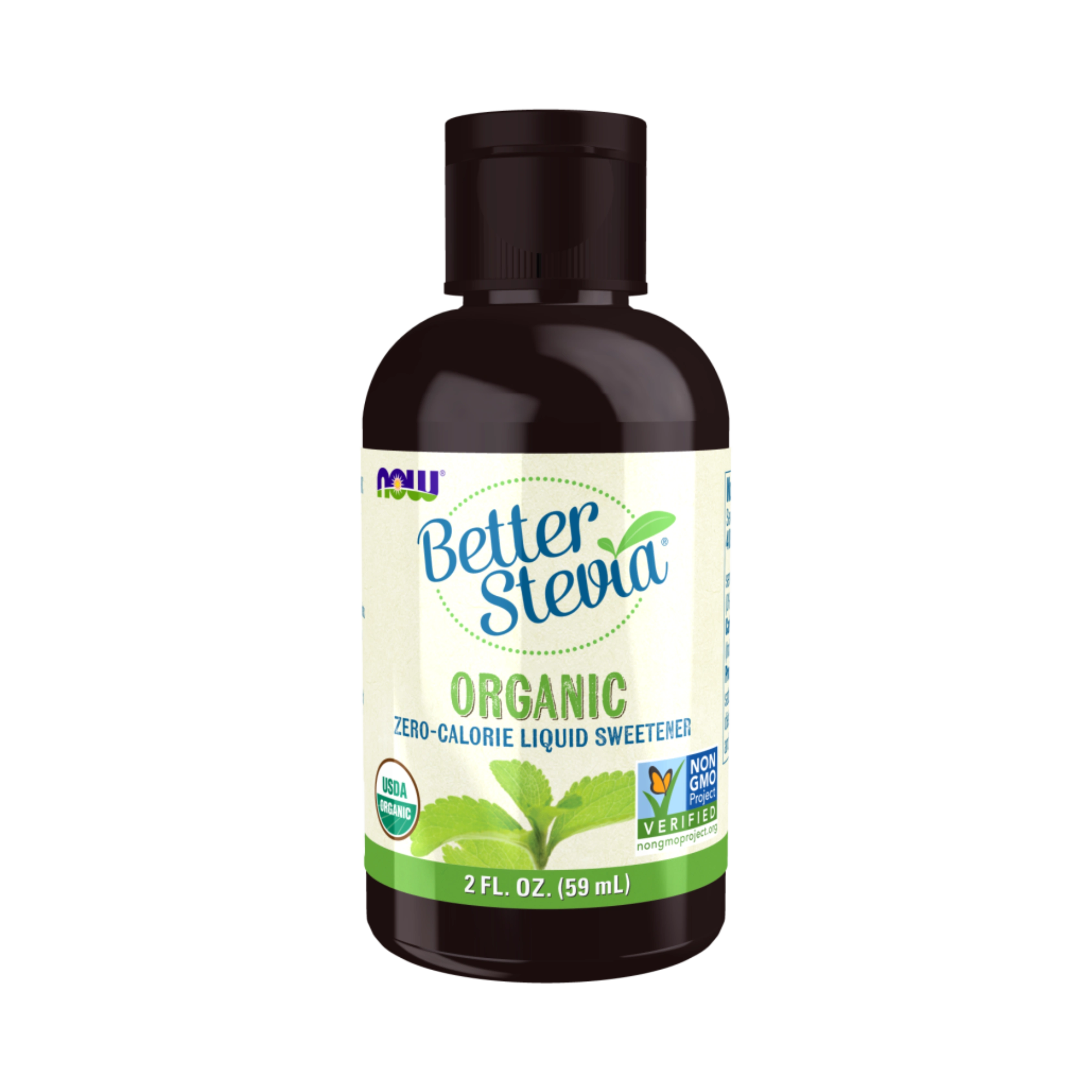 NOW Foods, Organic Better Stevia, Zero-Calorie Liquid Sweetener, 2 Fl Oz
