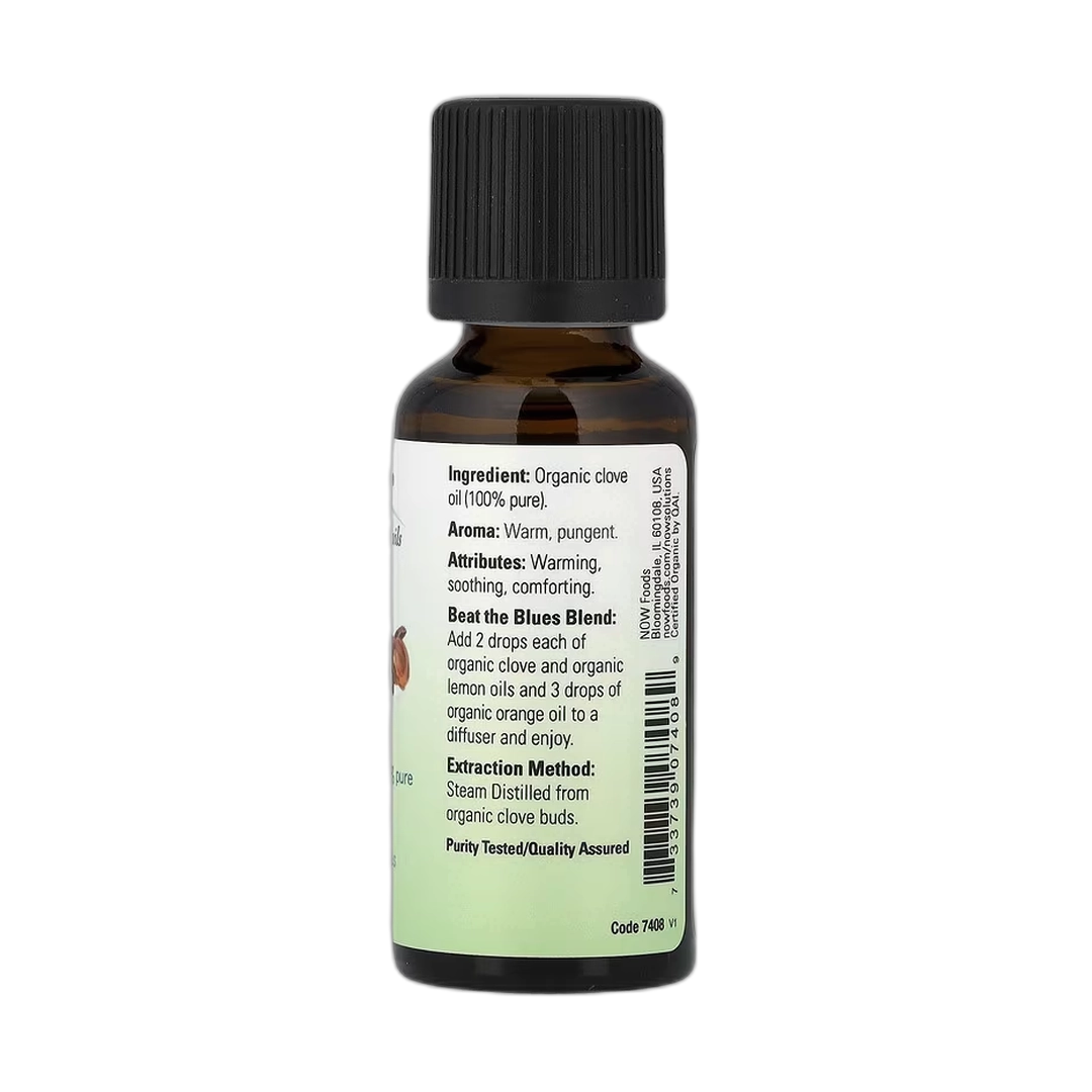 NOW Foods, Organic Essential Oils, Clove, 1 fl oz, 30 ml
