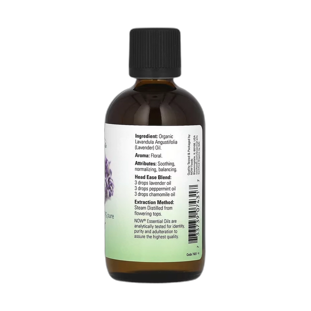 NOW Foods, Organic Essential Oils, Lavender, 4 fl oz, 118 ml