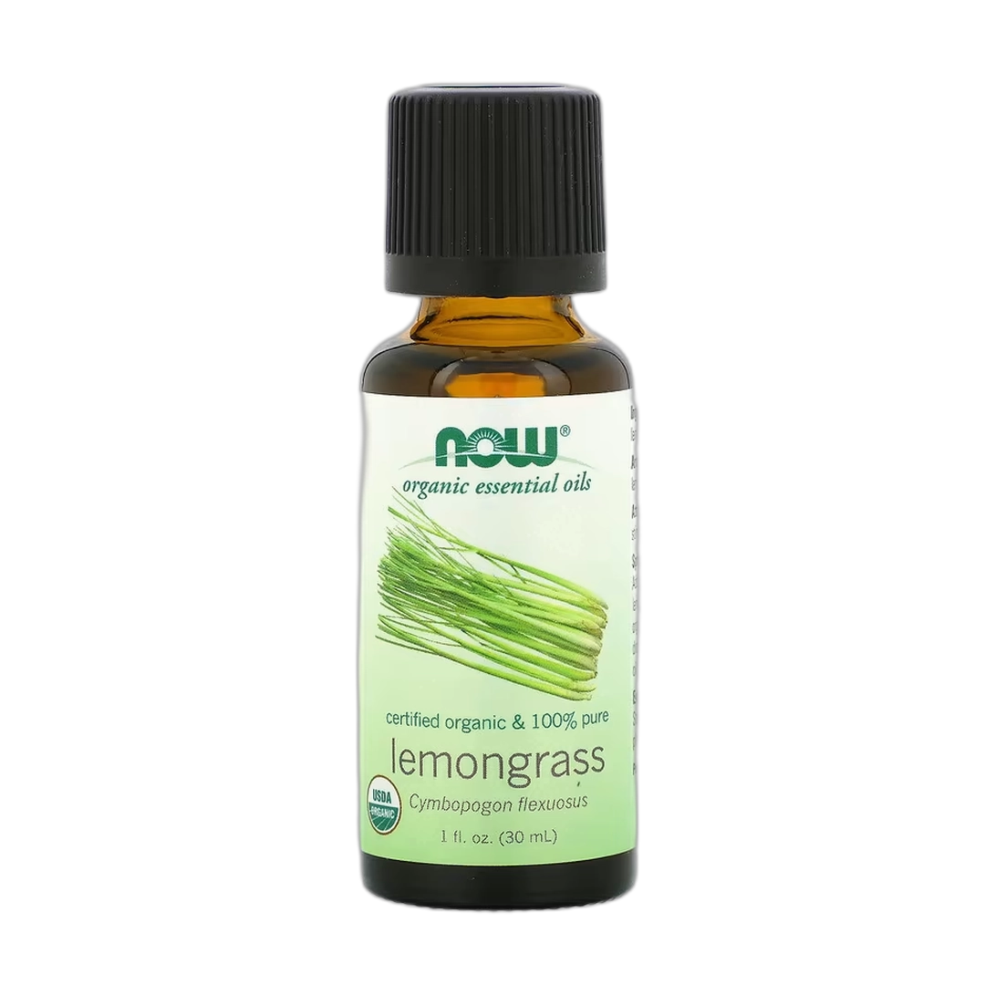 NOW Foods, Organic Essential Oils, Lemongrass, 1 fl oz, 30 ml