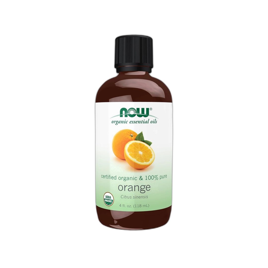 NOW Foods, Organic Essential Oils, Orange, 4 fl oz, 118 ml