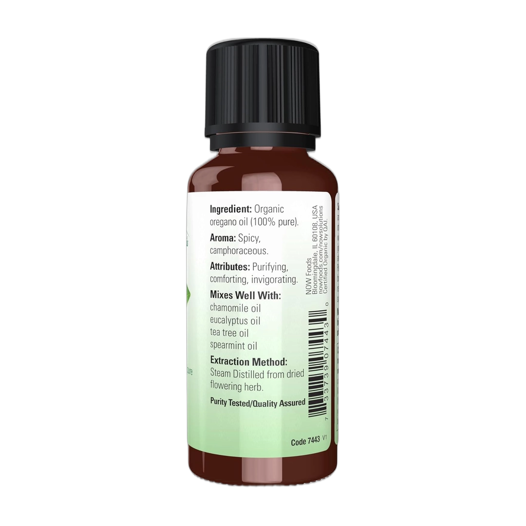 NOW Foods, Organic Essential Oils, Oregano, 1 fl oz, 30 ml