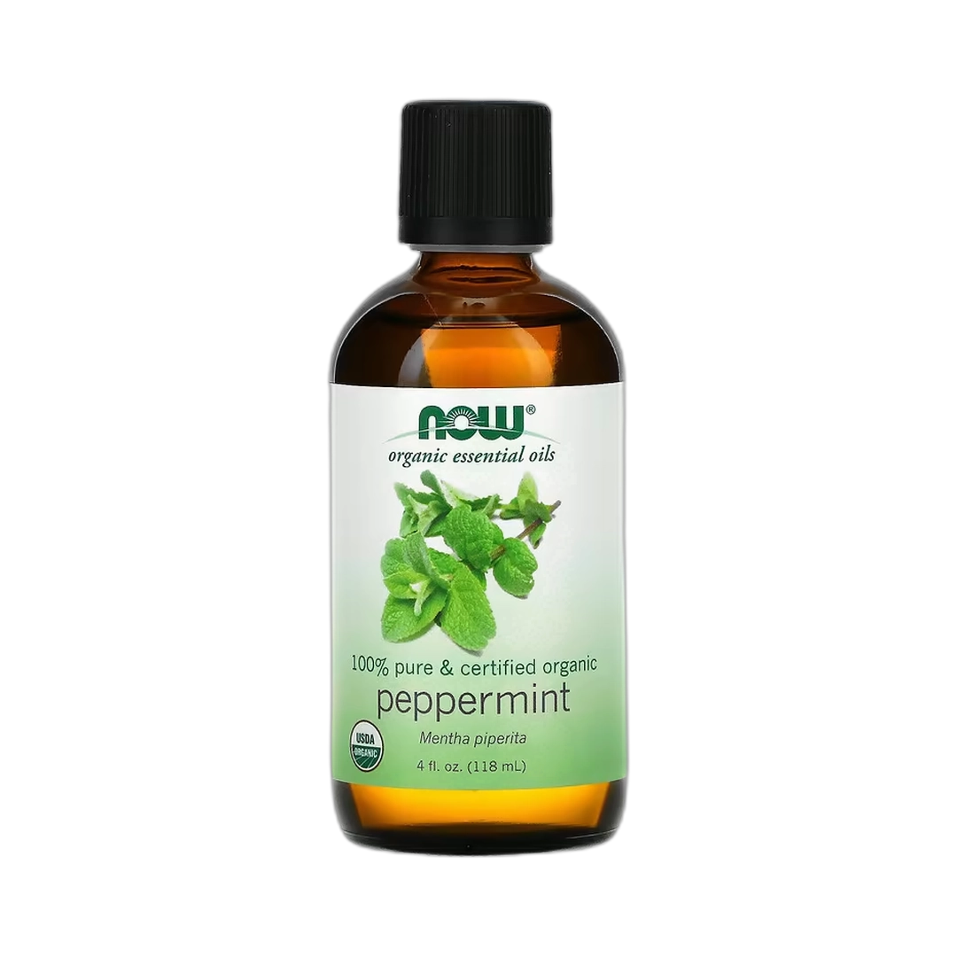 NOW Foods, Organic Essential Oils, Peppermint, 4 fl oz, 118 ml