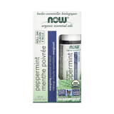 NOW Foods, Organic Essential Oils, Peppermint Roll-On, 1/3 fl oz, 10 ml