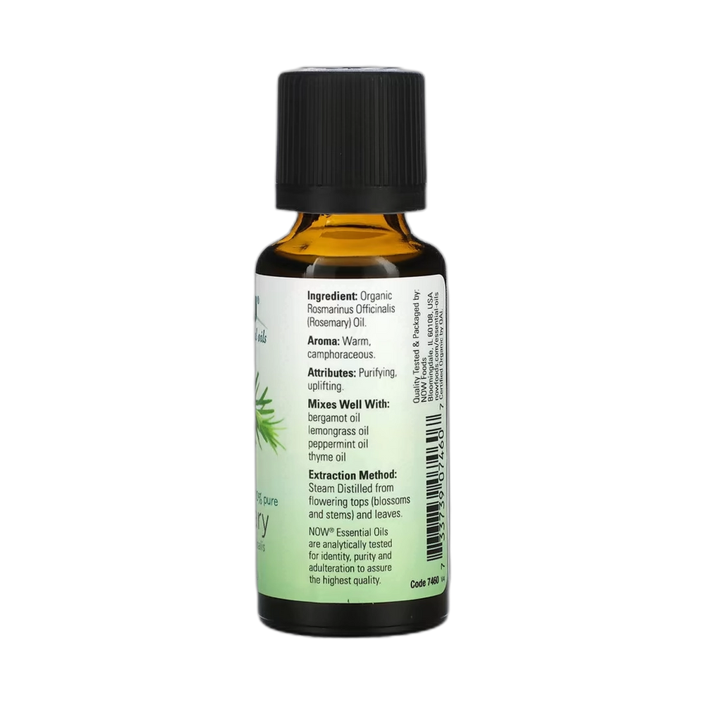 NOW Foods, Organic Essential Oils, Rosemary, 1 fl oz, 30 ml