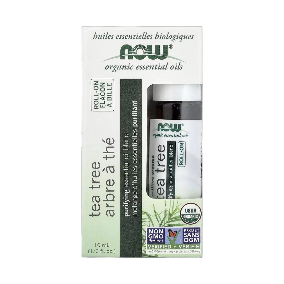 NOW Foods, Organic Essential Oils, Tea Tree Roll-On, 1/3 fl oz, 10 ml