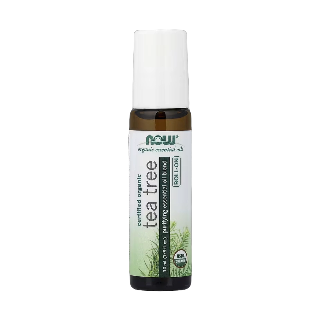 NOW Foods, Organic Essential Oils, Tea Tree Roll-On, 1/3 fl oz, 10 ml