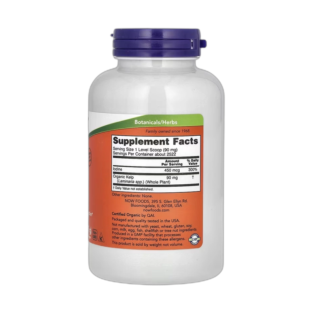 NOW Foods, Organic Kelp Pure Powder, 8 oz, 227 g