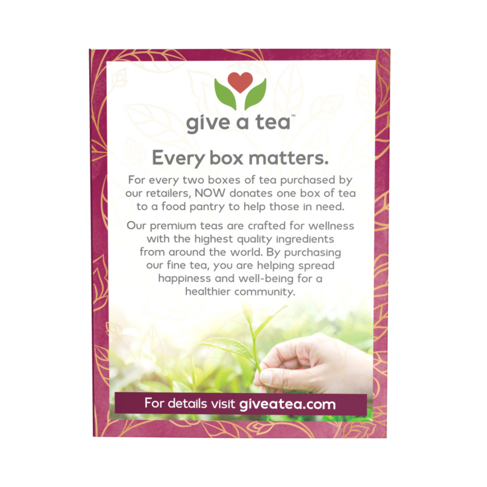 NOW Foods, Organic Real Tea, Organically Hip Hibiscus, Caffeine-Free, 24 Tea Bags, 1.7 Oz