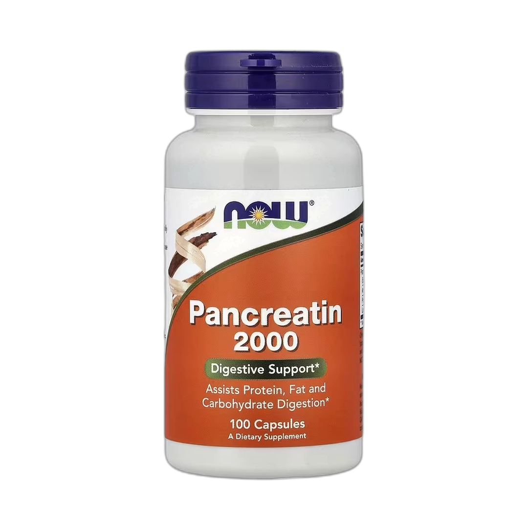 NOW Foods, Pancreatin 2000, 100 Capsules