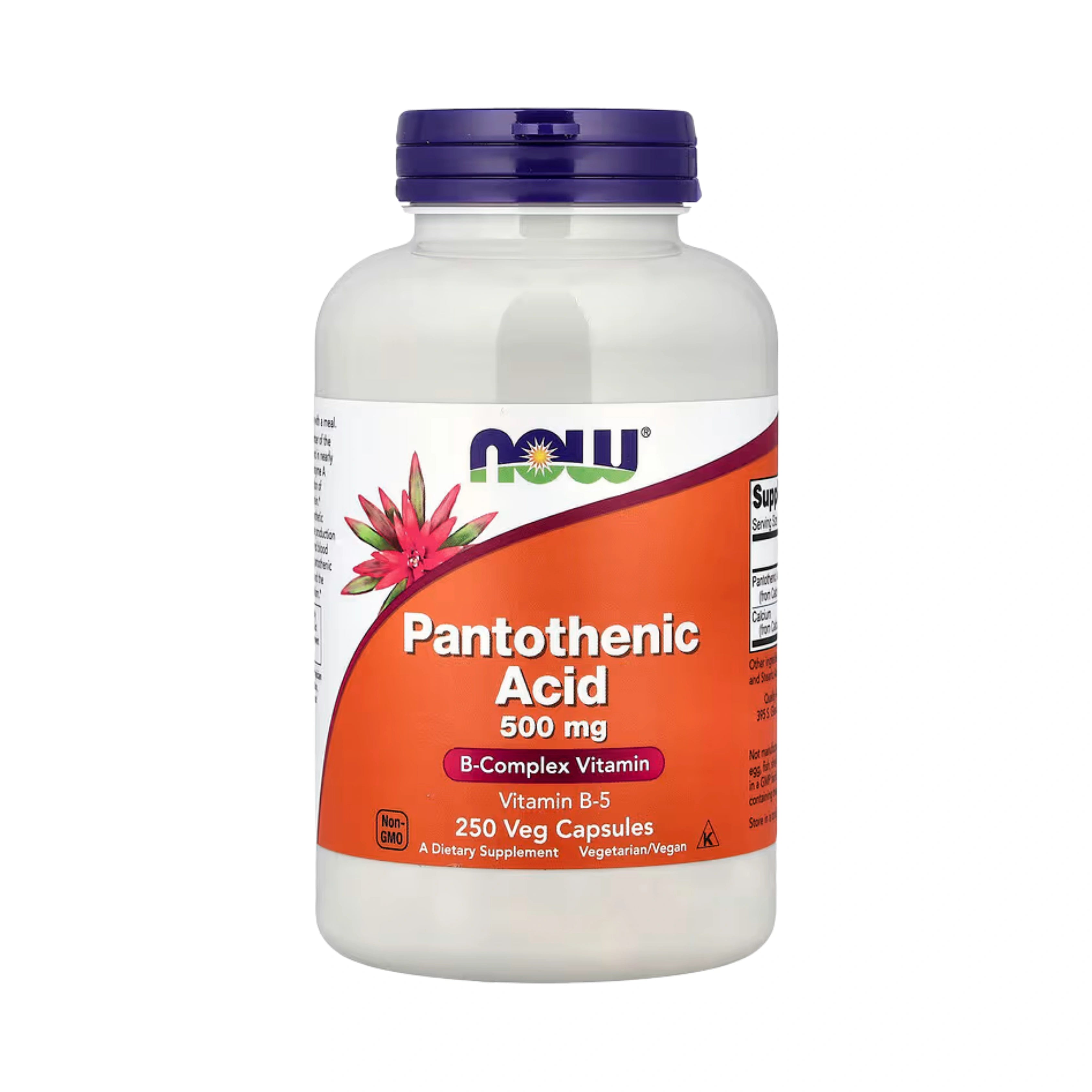 NOW Foods, Pantothenic Acid, 250 Veg Capsules