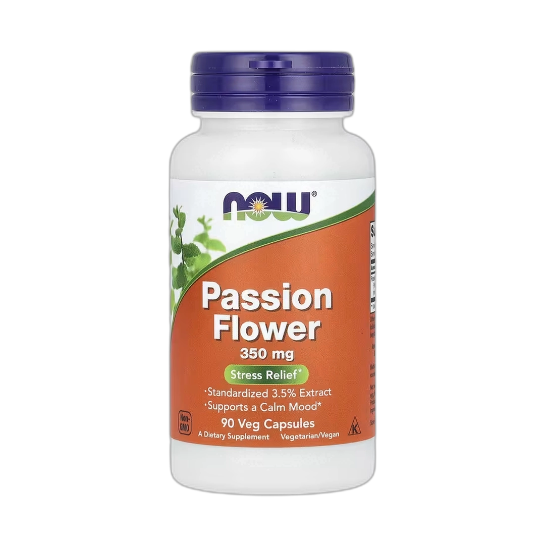 NOW Foods, Passion Flower, 350 mg, 90 Veg Capsules