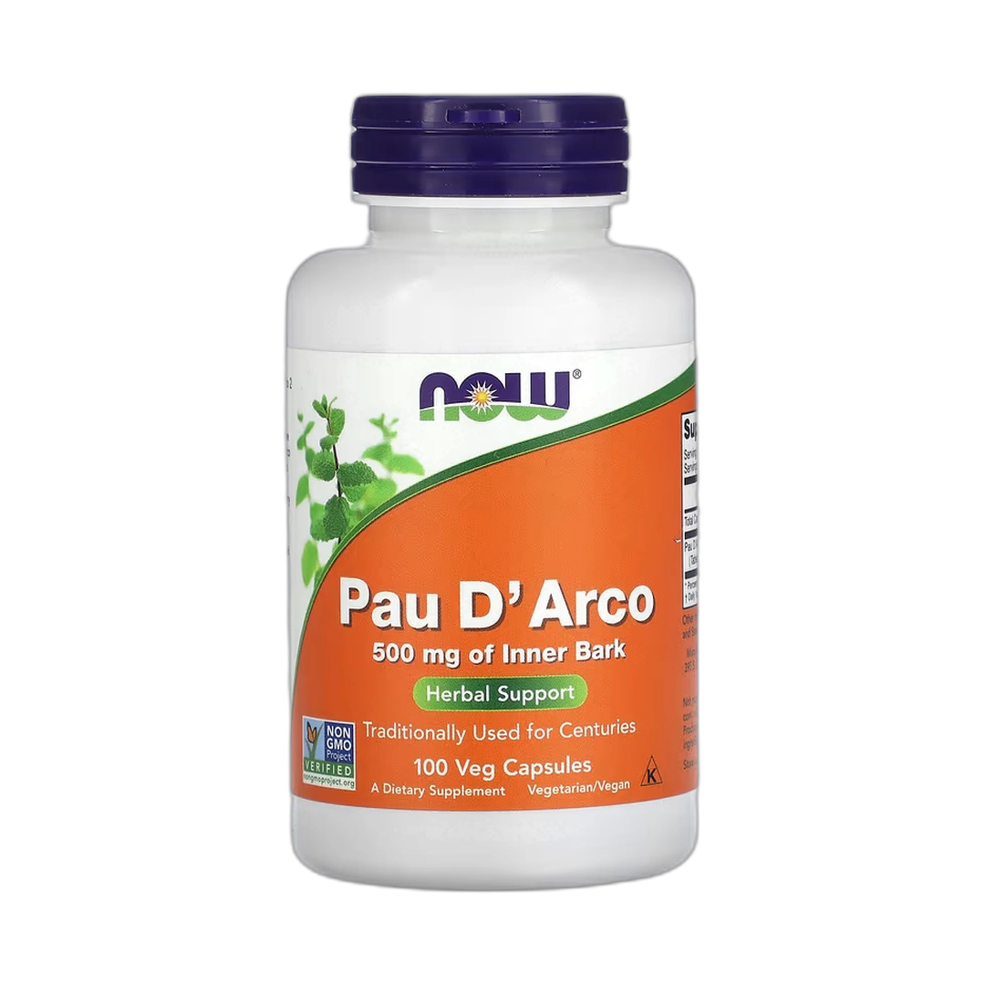 NOW Foods, Pau D'Arco, 500 mg, 100 Veg Capsules