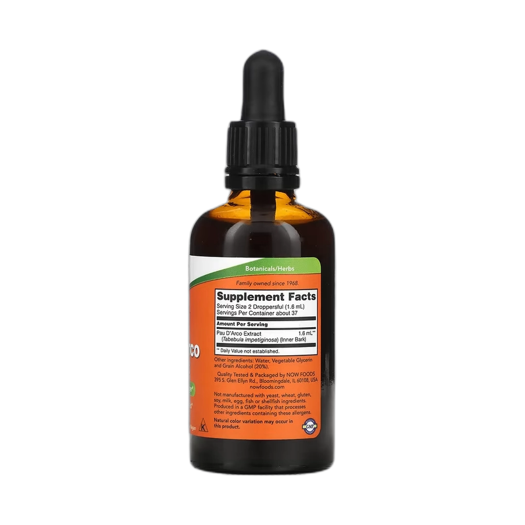 NOW Foods, Pau D'Arco Extract, 2 fl oz, 59 ml