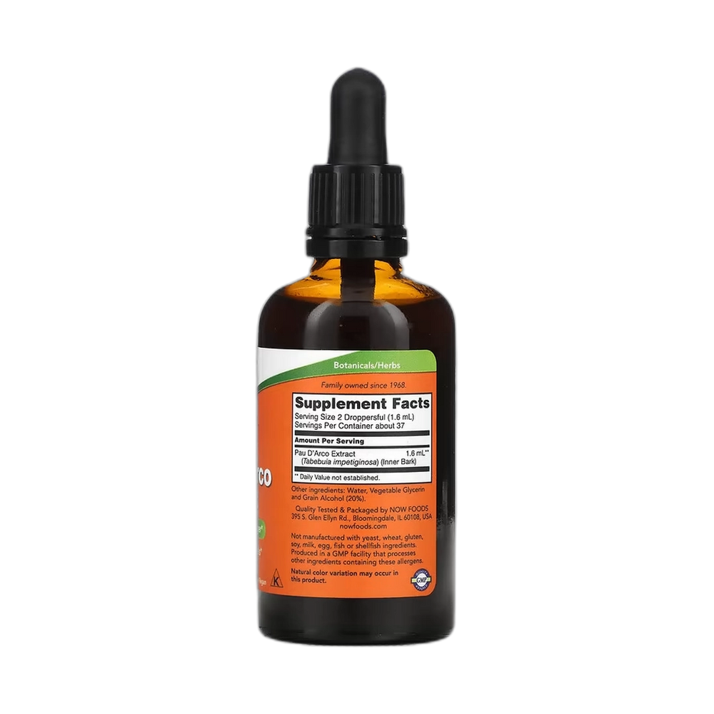 NOW Foods, Pau D'Arco Extract, 2 fl oz, 59 ml