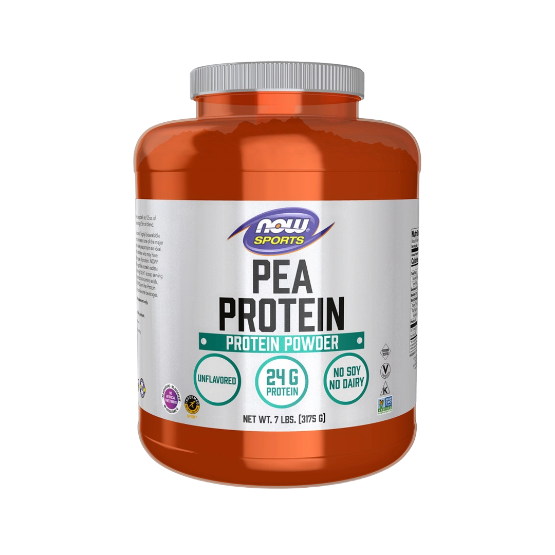 NOW Foods, Pea Protein Powder, Unflavored, 7 lbs, 3175 g