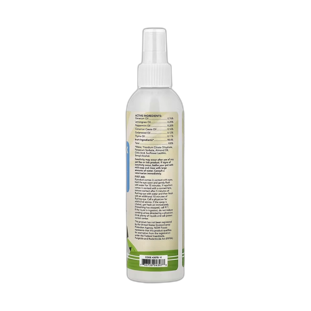 NOW Foods, Pets, Flea & Tick Spray for Dogs, 8 fl oz, 237 ml