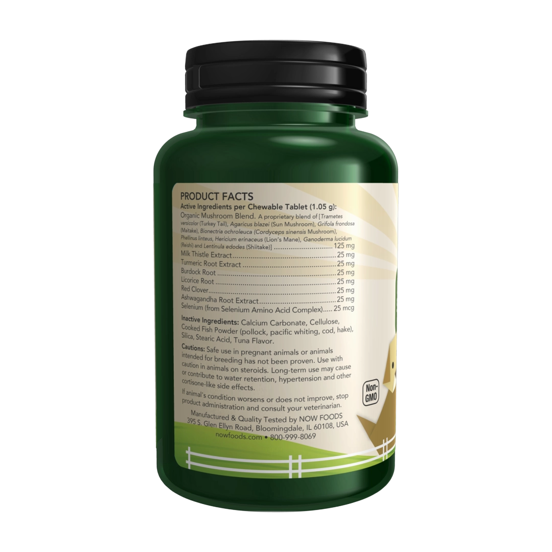 NOW Foods, Pets, Immune Support for Dogs/Cats, 90 Chewable Tables, 3.33 oz, 94.5 g