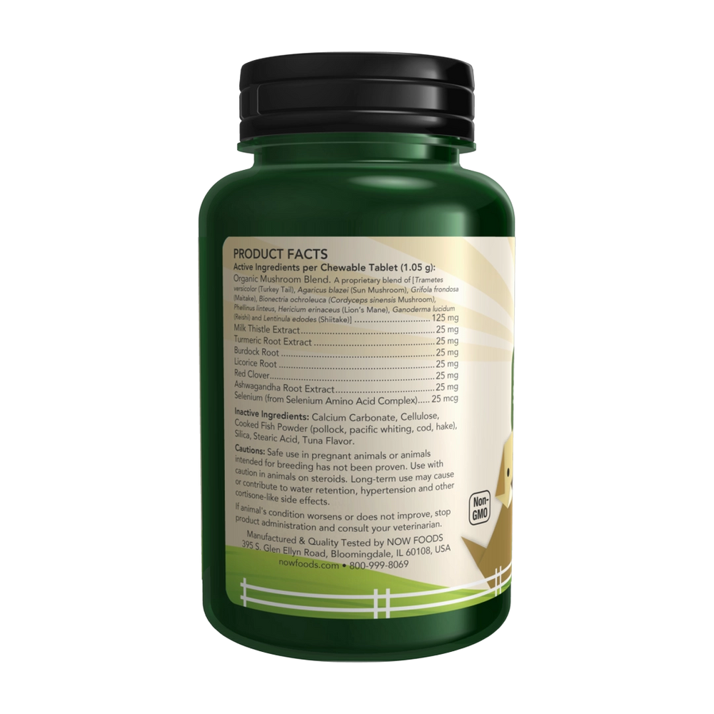 NOW Foods, Pets, Immune Support for Dogs/Cats, 90 Chewable Tables, 3.33 oz, 94.5 g