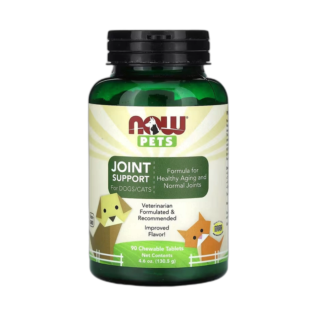 NOW Foods, Pets, Joint Support for Dogs/Cats, 90 Chewable Tablets, 4.6 oz, 130.5 g