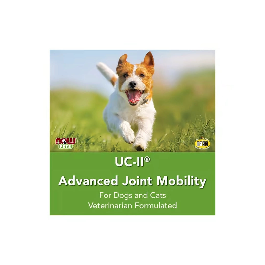 NOW Foods, Pets, UC-II Advanced Joint Mobility for Dogs/Cats, 60 Chewable Tablets, 2.12 oz, 60 g