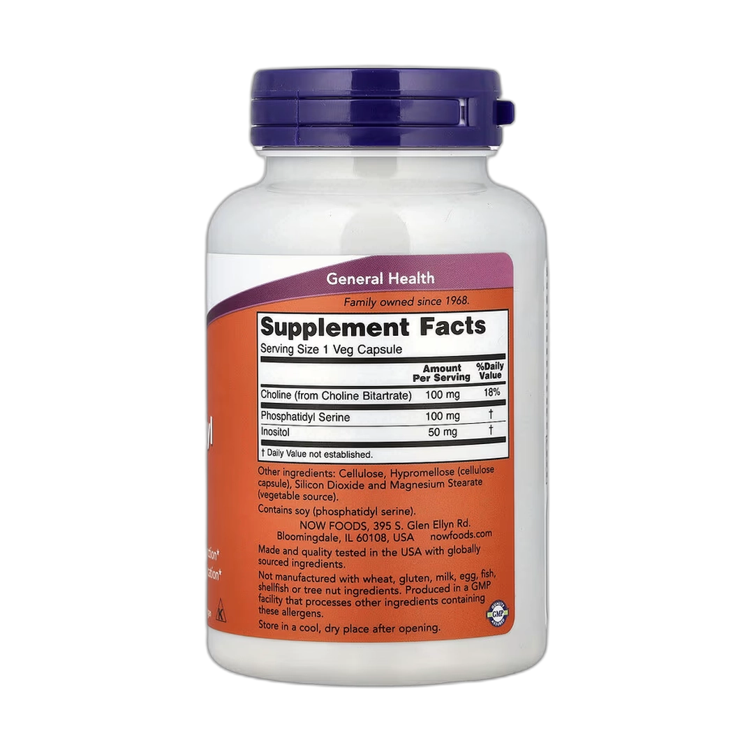 NOW Foods, Phosphatidyl Serine, 120 Veg Capsules