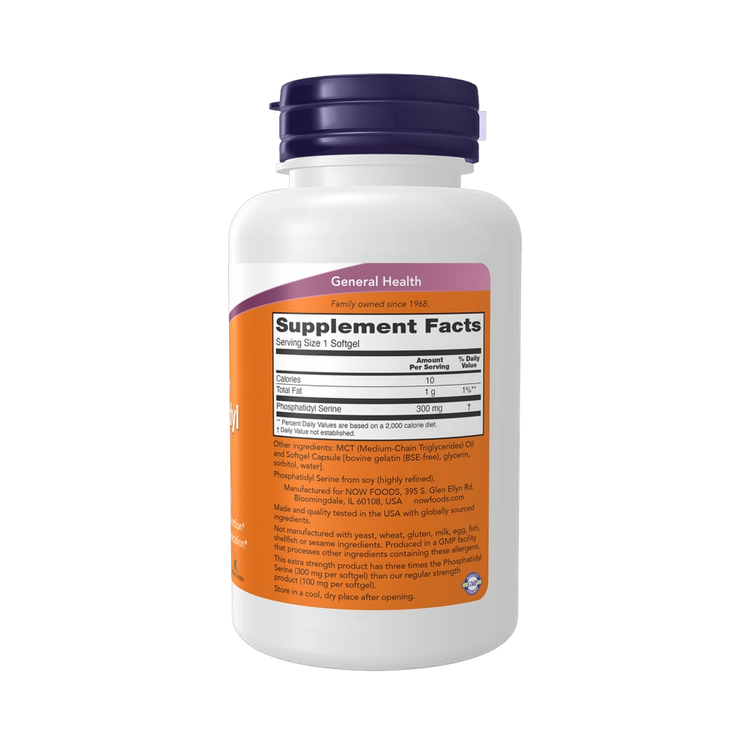 NOW Foods, Phosphatidyl Serine, 300 mg, 50 Softgel