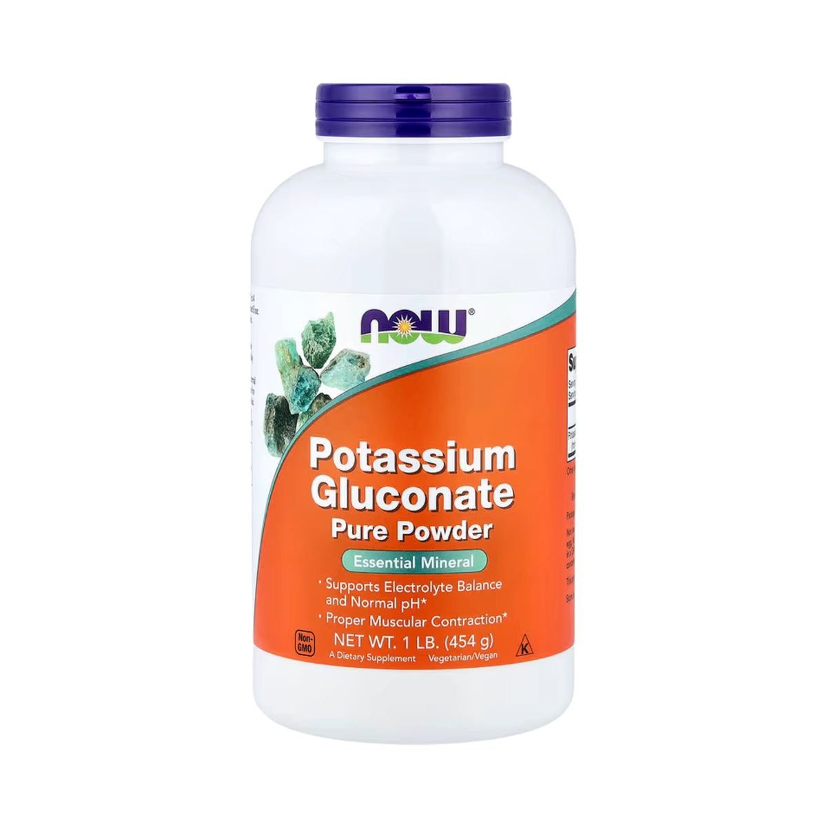 NOW Foods, Potassium Gluconate Pure Powder, 1 lb, 454 g