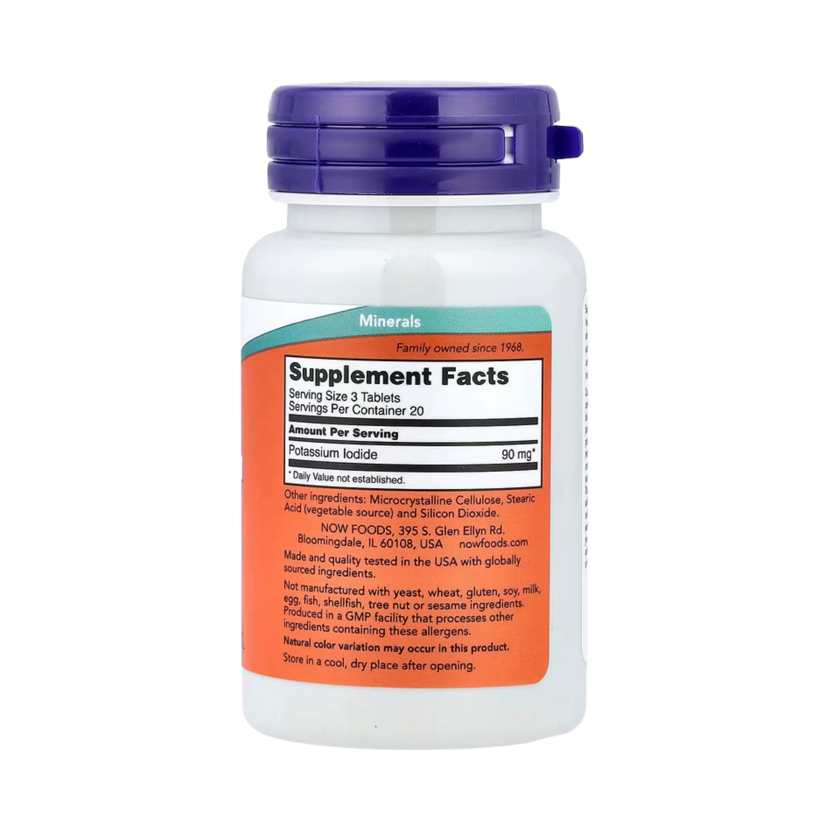 NOW Foods, Potassium Iodide, 30 mg, 60 Tablets