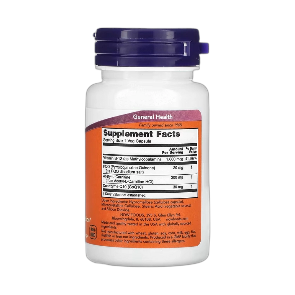 NOW Foods, PQQ Energy, 30 Veg Capsules