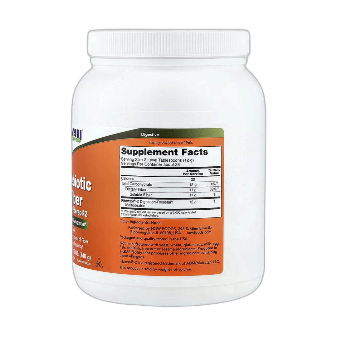 NOW Foods, Prebiotic Fiber with Fibersol®-2, 12 oz, 340 g