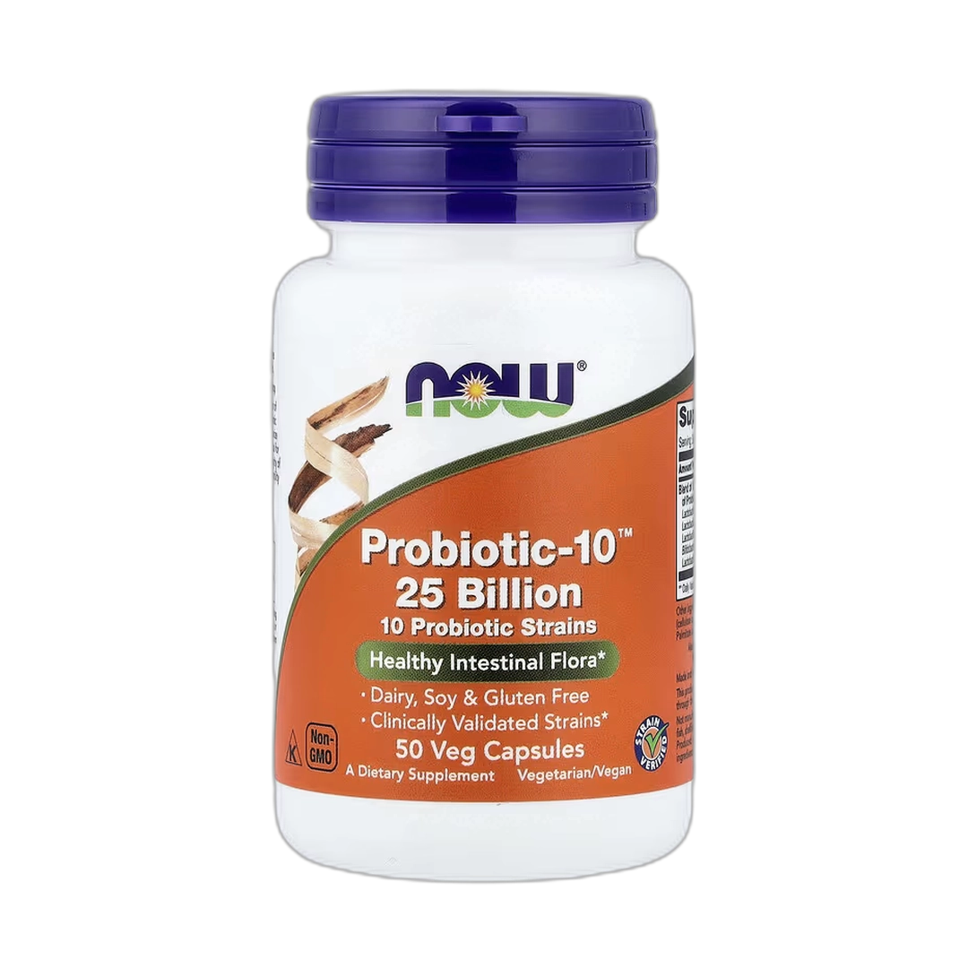 NOW Foods, Probiotic-10 25 Billion, 50 Veg Capsules