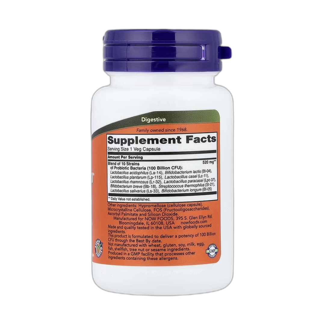 NOW Foods, Probiotic-10, 30 Veg Capsules