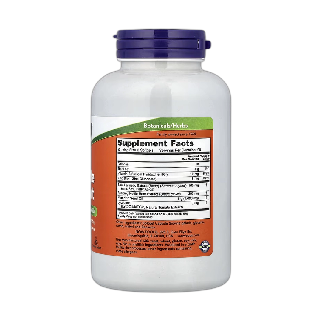NOW Foods, Prostate Support, 180 Softgels