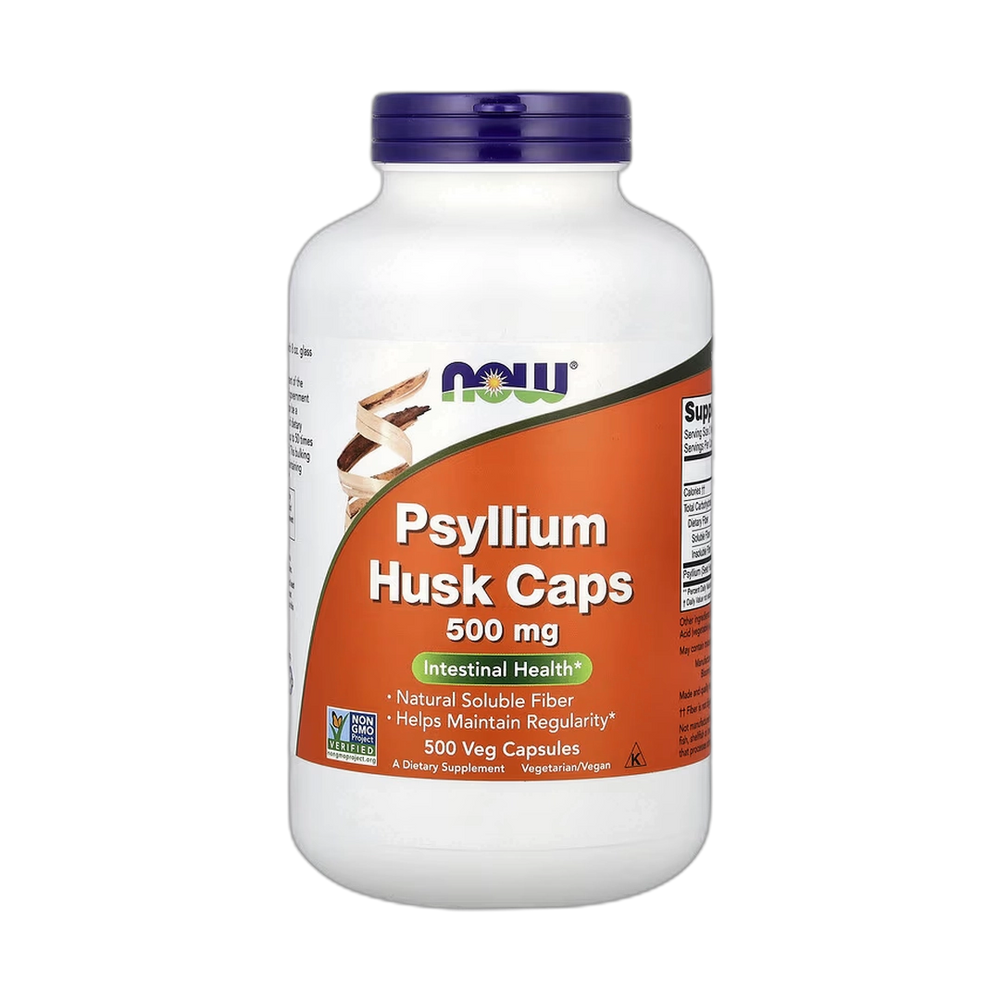NOW Foods, Psyllium Husk Caps, 500 mg, 500 Veg Capsule