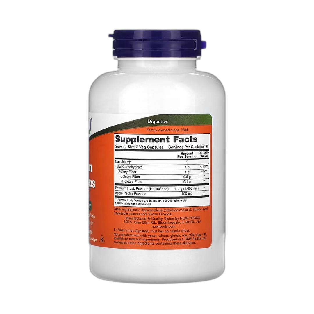 NOW Foods, Psyllium Husk Caps, 700 mg, 180 Veg Capsules
