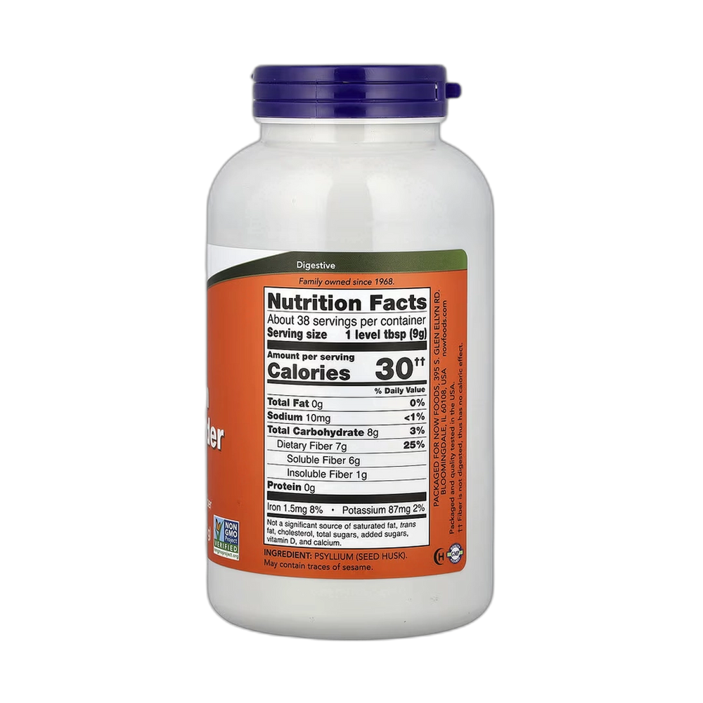 NOW Foods, Psyllium Husk Powder, 12 oz, 340 g
