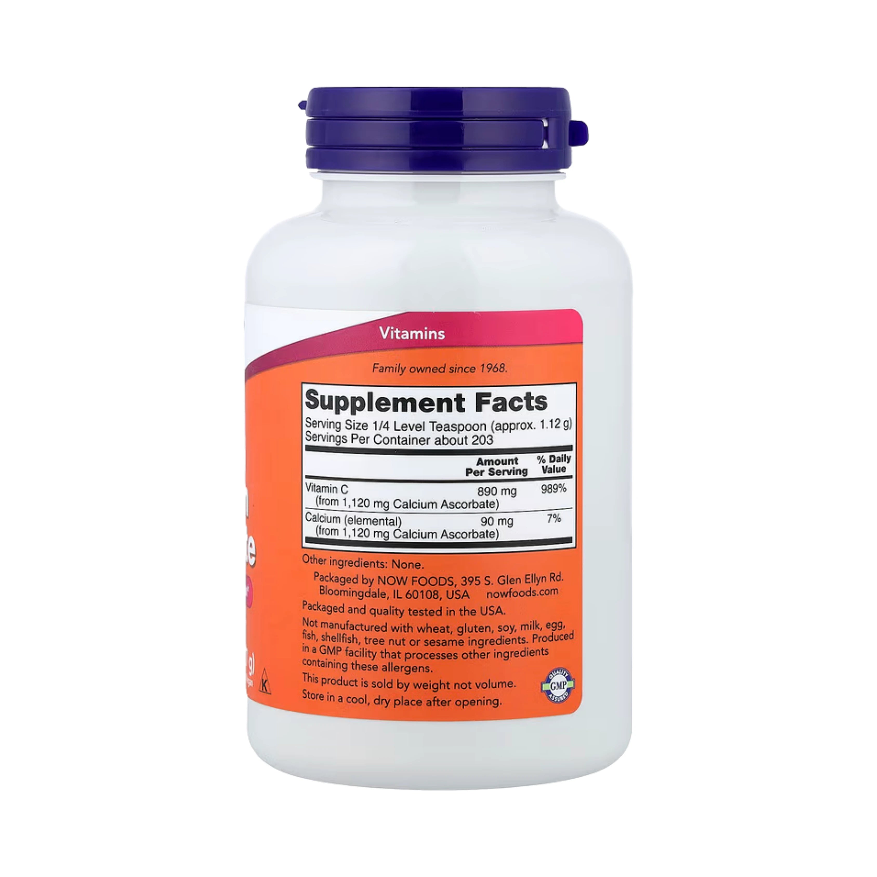NOW Foods, Pure, Buffered Calcium Ascorbate, Vitamin C Powder, 8 oz, 227 g