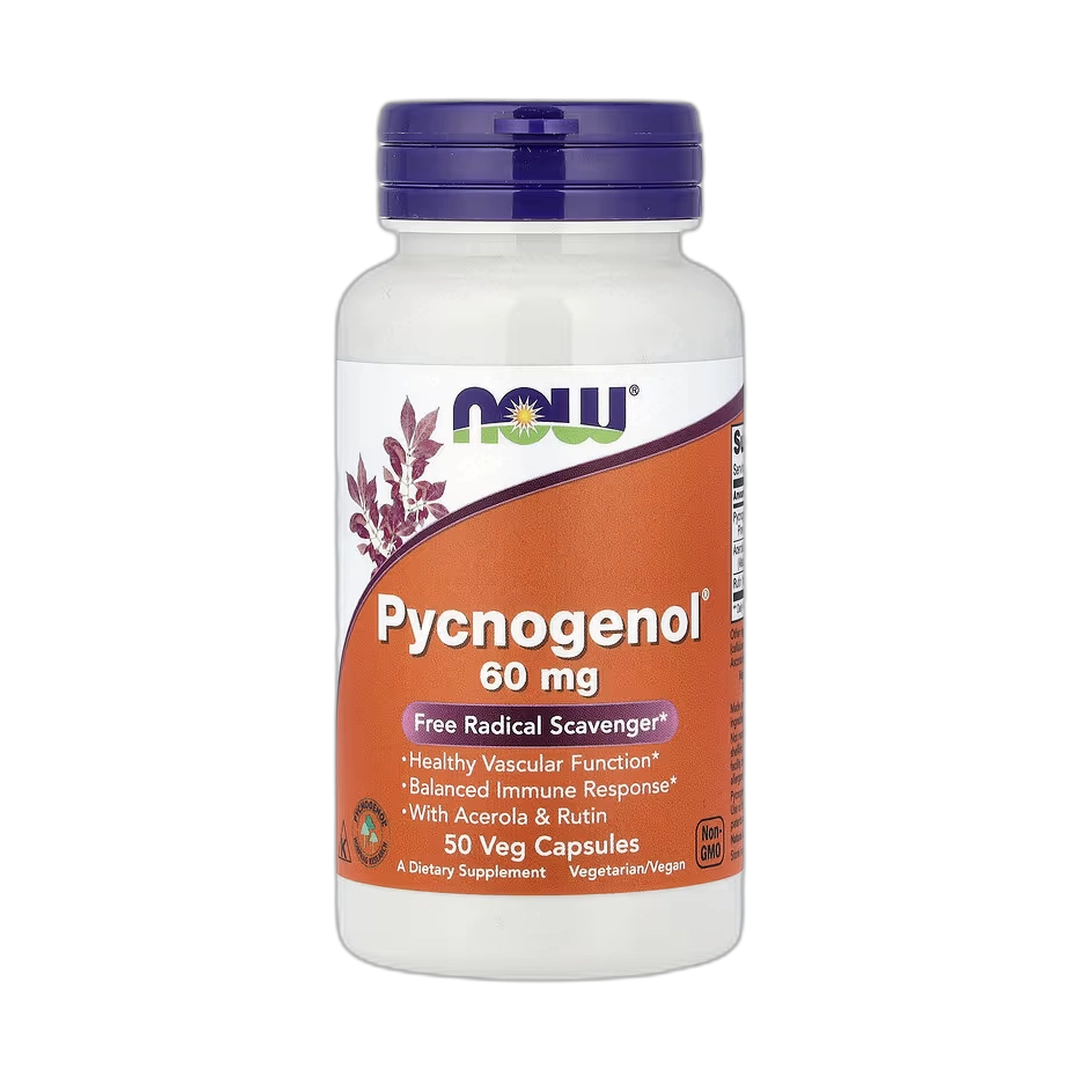 NOW Foods, Pycnogenol With Acerola & Rutin, 50 Veg Capsules