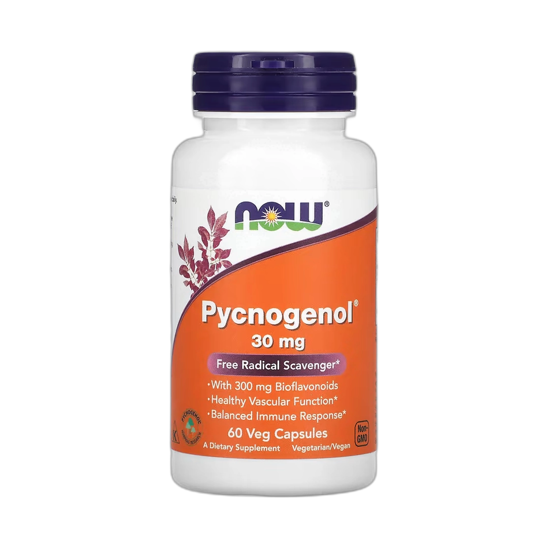 NOW Foods, Pycnogenol With Bioflavonoids, 60 Veg Capsules