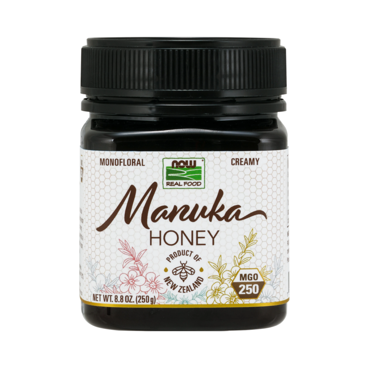 NOW Foods, Real Food, Manuka Honey, MGO 250, 8.8 Oz