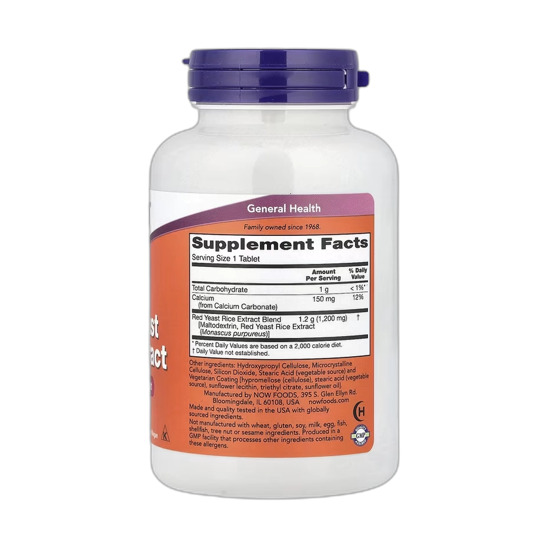 NOW Foods, Red Yeast Rice Extract, 120 Tablets