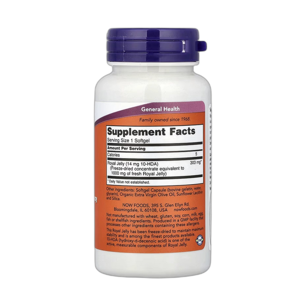 NOW Foods, Royal Jelly, 60 Softgels