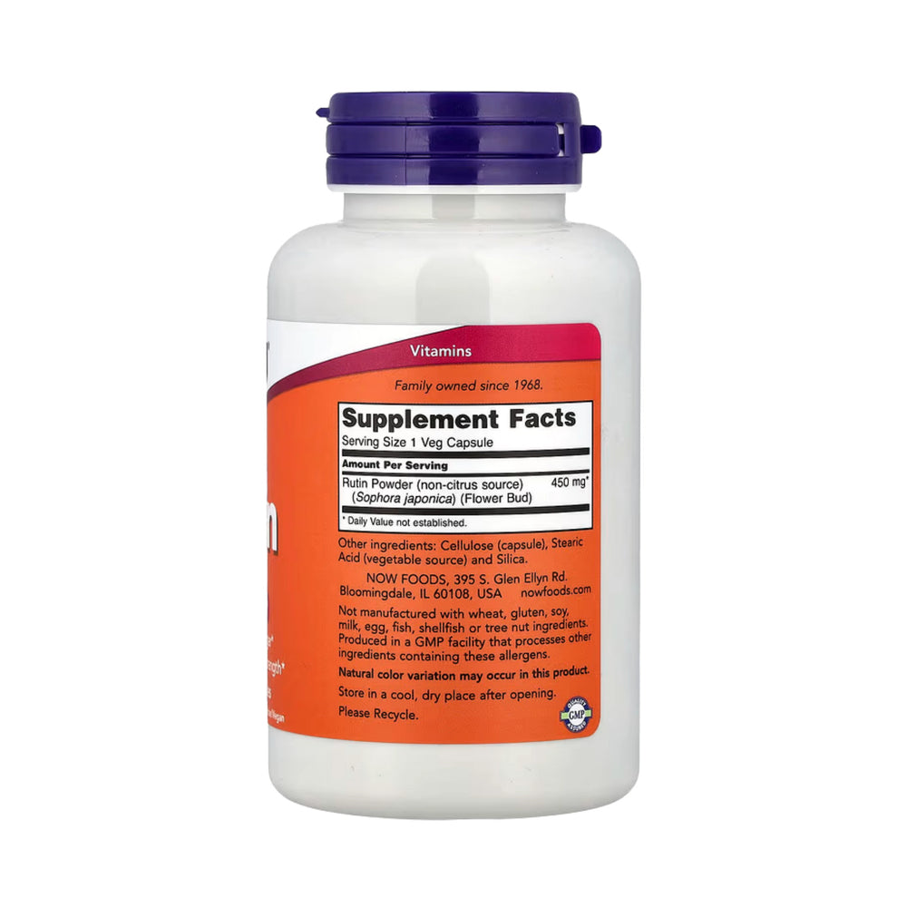 NOW Foods, Rutin, 450 mg, 100 Veg Capsules