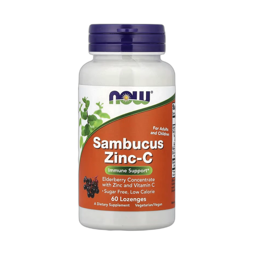 NOW Foods, Sambucus Zinc-C, 60 Lozenges