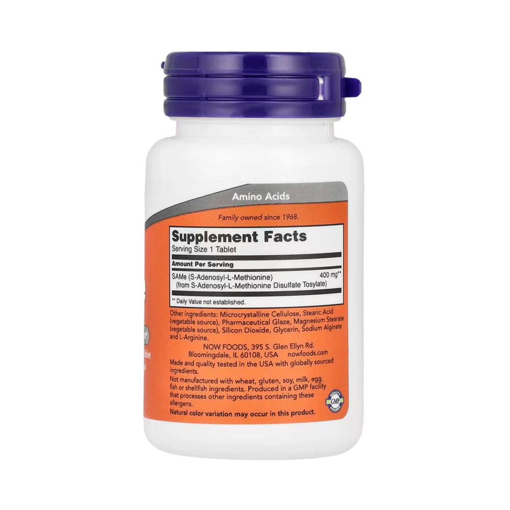 NOW Foods, SAMe, 400 mg, 30 Tablets